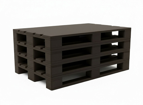 Стол из паллет 120х80х60 черный