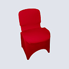 Стрейч-чехол на стул красного цвета