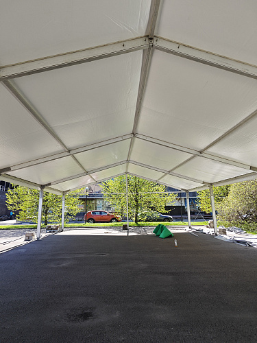 Тентовая конструкция шириной 10 м