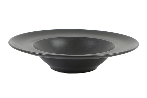 Тарелка для пасты черная Porland 31 см