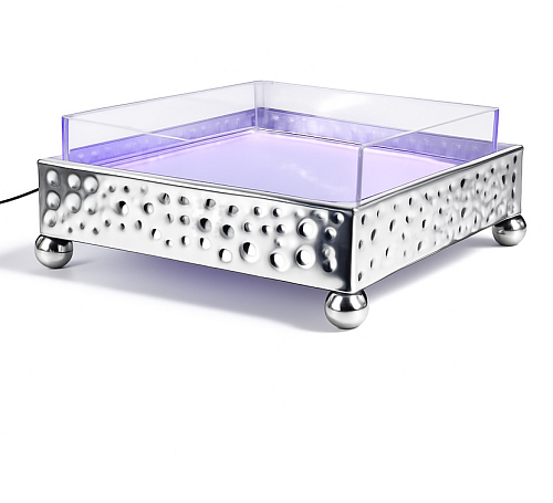 Станция буфетная с охладителем на стальной подставке 540х540мм