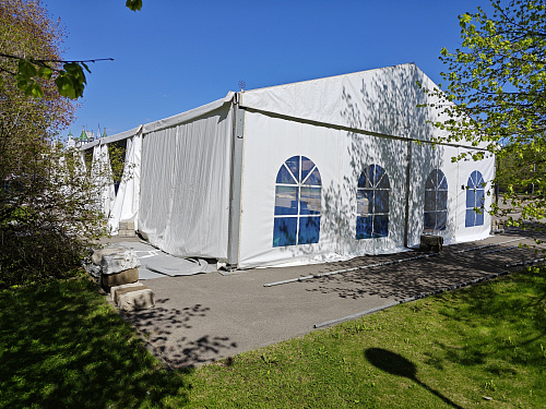 Тентовая конструкция шириной 10 м