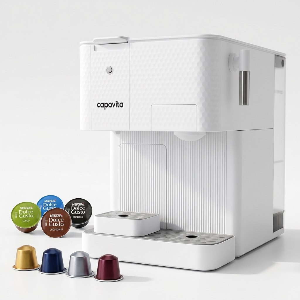 Кофемашина капсульная Capovita Phantom белая