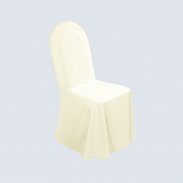 Чехол на стул с овальной спинкой цвета шампань