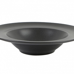 Тарелка для пасты черная Porland 31 см
