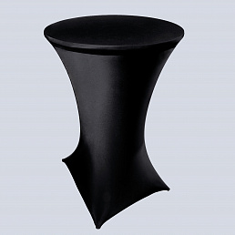 Коктейльный стол в стрейч-чехле черного цвета