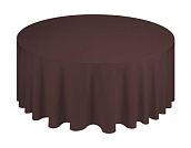 Круглая скатерть коричневая диаметром 3 м