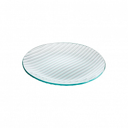Круглая стеклянная тарелка 250 мм 