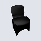 Стрейч-чехол на стул черного цвета
