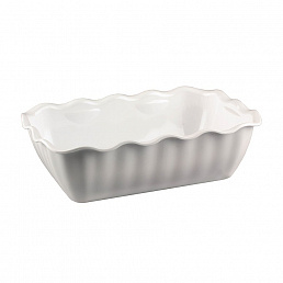 Фуршетный салатник белого цвета с волнистым краем 330х265х80 