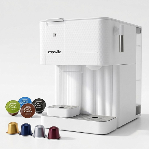 Кофемашина капсульная Capovita Phantom белая