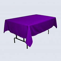 Скатерть прямоугольная 1,5х2,1 м фиолетового цвета