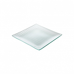 Квадратная стеклянная тарелка 300 мм