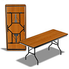 Прямоугольный складной стол 150×90