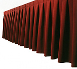 Бордовая фуршетная юбка длиной 5,8 м