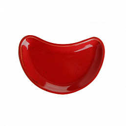 Тарелочка для комплимента 110х70 красного цвета Porland
