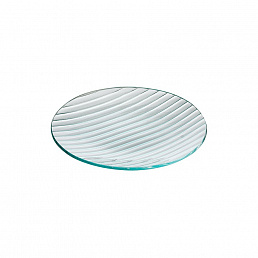 Круглая стеклянная тарелка 200 мм 